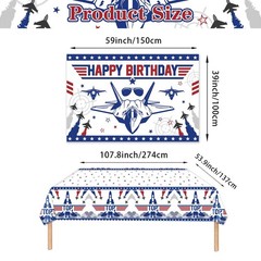 Air Force Birthday Decorations Top Fighter Jet Party Blue
