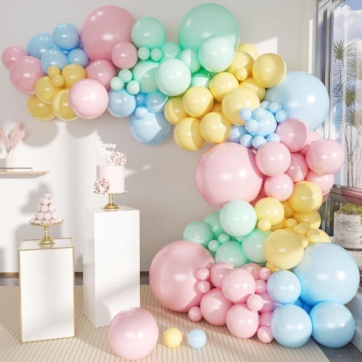 Rose Red Pink Champagne Balloon Arch Garland Kit, 146 Pcs Hot Pink Confetti Rose