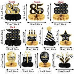 9 Pieces 85th Birthday decorations 75th birthday centerpieces