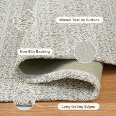 Collive Hallway Runner Rug 2×6 Kitchen 2’x6′(Rectangular), Natural