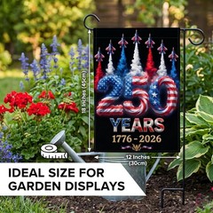 250th Anniversary American Garden Flag – Patriotic Decor for Independence Day