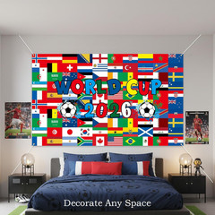 World Cup Backdrop 2026 48 Countries International Flag 43X71 Inch Soccer World