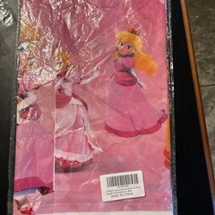 1 Pack Princess Peach Tablecloth Birthday Party Supplies Decorations