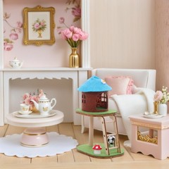 Mini Cat Climbing Frame Ornaments Doll House Accessories Tower Model