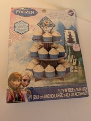 Disney Frozen Elsa & Anna Cupcake Cardboard Stand New & Sealed by Wilton
