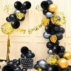 110pcs Black Balloon 12 inch, Black Latex Balloons for Birthday Party Baby Sh…