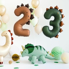 Dinosaur Number 3 Balloon 36 Inch Three Rex Balloons 3 Years Old Birthday Dec…