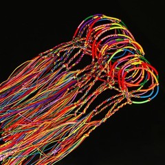 100 Pieces Handmade Braided Bracelets Assorted Colors Friendship Cords Thread