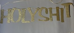 50th Birthday Gold Black Hanging Table Decorations Cake Toppers Set for Adults