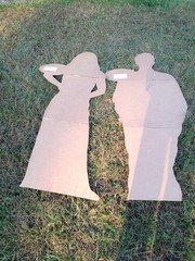 Patrick Jesse Party Standup For Real standee cutout Origami Young Man Woman Prop