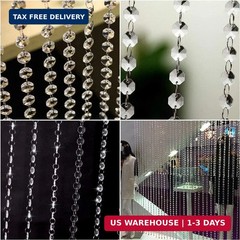 16.5 Feet Hanging Clear 14mm Daimond Acrylic Crystal Garland for Manzanita Tree