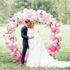 White Balloons 129pcs Different Sizes 18 12 10 5 Inch for Garland Arch, Latex…