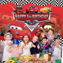 Disney Cars Personalised Custom Banner Backdrop Party Decor Birthday Gift
