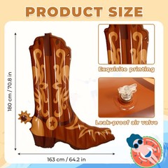 Pool Float,6 Ft Cowgirl Boot Pool Float for Adults Funny Bride Pool Floates I…