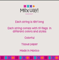 Mama Banners~ 2pack 18ft each Banner-Paper Papel Picado
