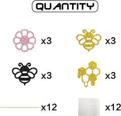 Honey Bumble Bee Centerpiece Sticks – Baby Shower Wedding Bridal Shower Party Ce