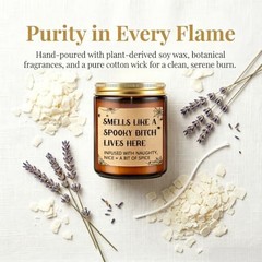 Funny Halloween Scented Candles – Spooky Goth Gifts for Women & Friends