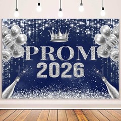 Class of 2026 Prom Backdrop Congrats Graduation Photo Background Party Decor
