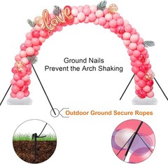 Chamvis Balloon Arch Kit, 9FT Height & 10FT Width Adjustable Balloon Arch Stand