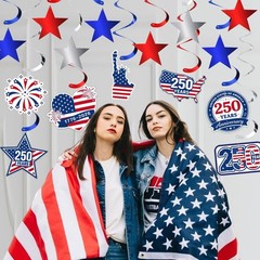 PreAssembled America 250 Decorations for Party Hosts, Quick Festive Setup | 2…