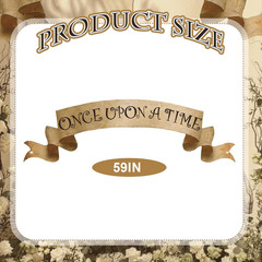 Once upon a Time Banner Vintage Magical Sign Fairy Tale Party Decor Ancient Cas