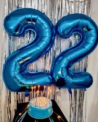 Balloon Number 10th Birthday Decorations, 40 Inch Big Foil Balloon for Men & …