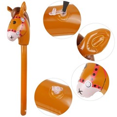 12PCS Inflatable Stick Horse,Blow Up Horse Head on Stick Pony Costume Western…