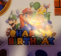 SUPER MARIO BROTHERS 7 PIECE PARTY CARDBOARD WALL DECOR – LOT OF 7