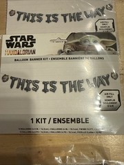 New Star Wars Party Decorations Banners, Headband, Napkins, Balloons