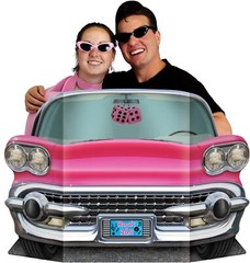 Pink Convertible Photo Prop Party Accessory (1 count) (1/Pkg) Multi Color