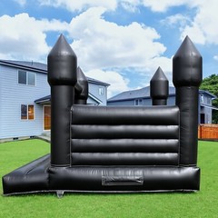 White/ Pink/Black PVC Inflatable Bounce House with Blower For Wedding Birthday