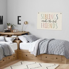 Playroom Wall Decor,Siblings Make The Best Friends Banner