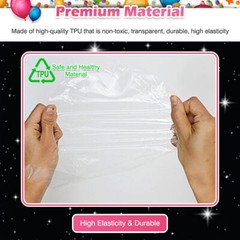10* Light Up Clear Balloons 20 inch BoBo Bubble Graduation Birthday Party Decor