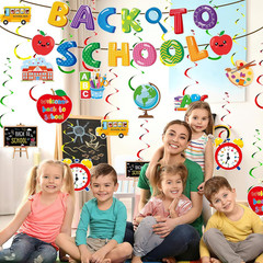 Back to School Decorations, Welcome Back to School Banner and NO-DIY Hanging Swi