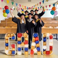3FT Light Up Graduation Marquee Letters – DIY Foam Board Sign Kit for Class of 2