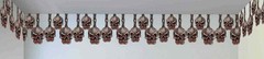 Hanging Skulls Dungeon Wall Border Haunted House Halloween Party Decoration