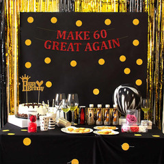 Pre-Strung Funny 60Th Birthday Party Red Banner – Funny 60Th Birthday and Annive