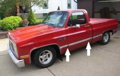 160 Chrome Side Body Trim Molding for1973-87 Chevy GMC Suburban Pickup Truck Car