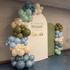 Blue Green Balloon Arch Kit 99Pcs Dusty Blue Sage Green Beige Balloons Garlan…