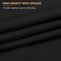 10 x 7 FT Black Backdrop Background for Photography, High Density Polyester