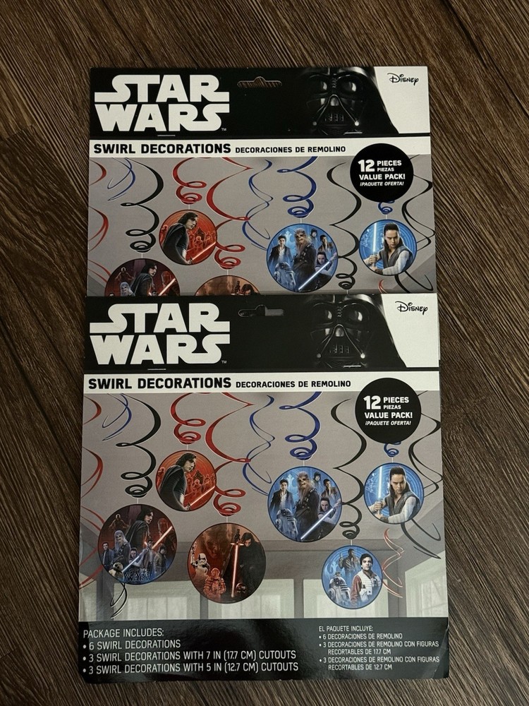 Star Wars Party decorations 55+ Piece Wall Decor Lanterns Mask Table Bags, READ