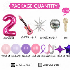 Kpop Demon Hunters Themed Birthday Decoration balloon heart star Latex Foil UK