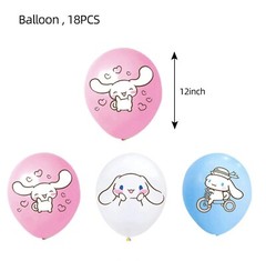 USA FAST FREE SHIPPING Sanrio Cinnamoroll Birthday Decoration Set