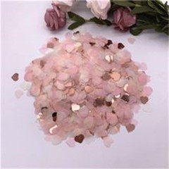 15g Biodegradable Confetti Pieces Pink Heart Shape Paper Dots Table Decor