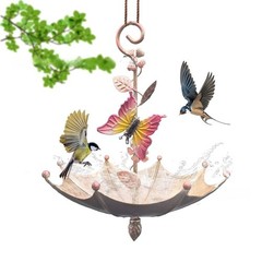 Stylish Iron Hanging Bird Feeder for Balcony Terrace For Courtyard Use