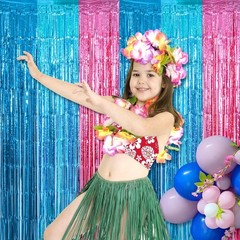 Lightweight Cartoon-Themed Fringe Curtains, 2 Pack – Ideal for Kids’ Birthdays