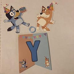 Bluey Happy Birthday Banner, Party Decorations