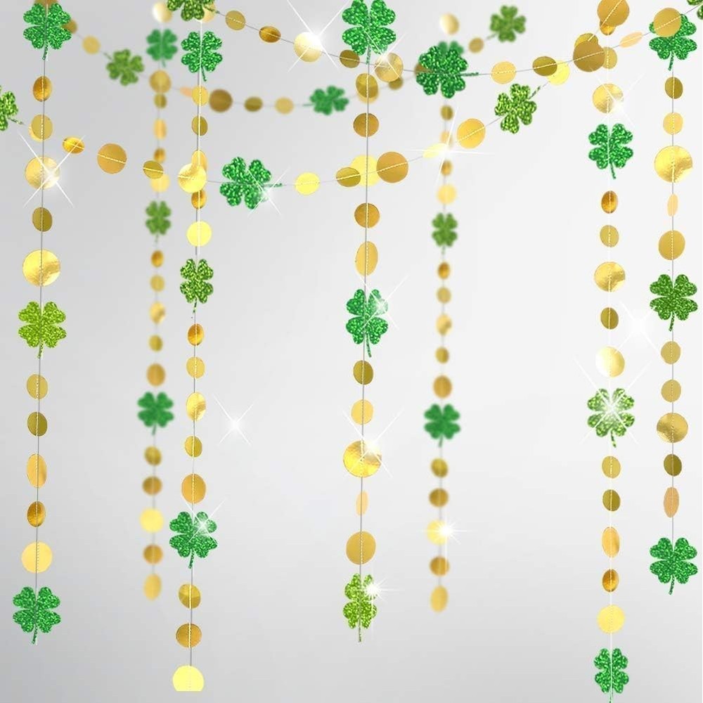 Cheerland St Patricks Day 4 Count (Pack of 1), Clover and Circle Garland