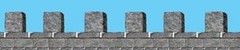 Castle Wall top Border Party Accessory Princess Medieval Dungeon