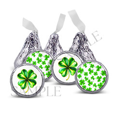 108 St patricks day party decorations, hershey kiss labels stickers party favors
